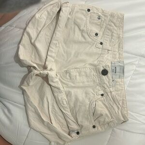 One Teaspoon Off-White Denim Shorts